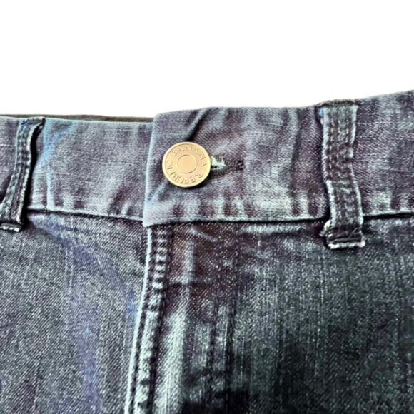 BANANA REPUBLIC Denim Pencil Skirt Dark Blue Stretch Back Slit 90’s Y2K Size 4 - Picture 8 of 8